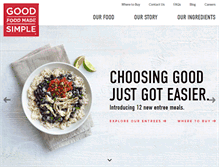 Tablet Screenshot of goodfoodmadesimple.com